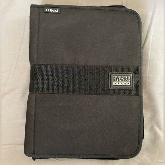 Mead Five Star Black Zipper Day Planner At  A Glance Binder - Picture 1 of 8